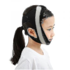 Bandage Anti-Bouche Ouverte Pour Enfants, Ceinture De Correction De La Respiration Buccale (Rose), Noir - Neuf