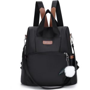 KALANKA-Sac &agrave; Dos Femme Antivol, Mini Sac a Main Femme, Petit Sacs Bandouli&egrave;re, D&eacute;Contract&eacute; Sac de Voyage en Nylon, L&eacute;Ger Sac Dos de Ville pour Voyages, Travail, Shopping, Loisirs - Neuf