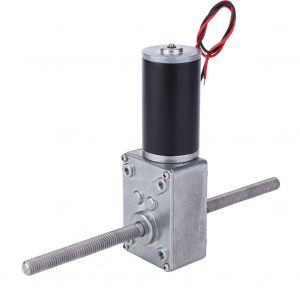 Moteur a engrenages a vis sans fin turbo a double arbre 24 V, reducteur de vitesse en metal, vis M8 500 - Neuf