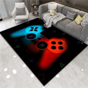 Sjzg-Tapis 3d Gamepad Motif De Manette De Jeu 60 X 90 Cm, Tapis Manette De Jeux Color&eacute; Et Moderne De Grande Surface En Et Antid&eacute;rapante, Id&eacute;al Pour Salon, Chambre De Gar&ccedil;on Et Chambre D'adolescent (D - Neuf