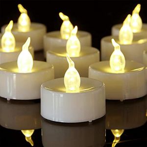 ERYI- Bougie Flottante, Cire De Paraffine Blanc, 4.5Cm L X 4.5Cm W X 3Cm H Sans Parfum Lot De 20 - Neuf