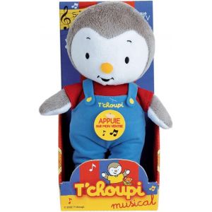 ERYI-| Peluche T'Choupi Musicale | 20 Cm | Chante Le Générique De La Série Tv | Licence Officielle | Finition Douce | Jouet D'Éveil Premier Age | Gamme T'Choupi | Idée Cadeau Enfant Dès La Naissance - Neuf
