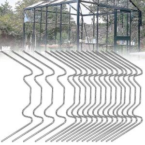 Pack De 100 Clips De Serre En Acier Inoxydable Clips De Serre W Pièces De Rechange En Acier Inoxydable Pour Serre - Jxlgv-yu - Neuf