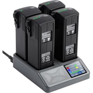Kuwj-Mavic 3 Series Lcd Battery Charging Hub,Chargeur De Batterie 4 Batteries Pour Dji Mavic 3 Classic,Mavic 3 Cine,Mavic 3 Pro Drone Accessoires - Neuf