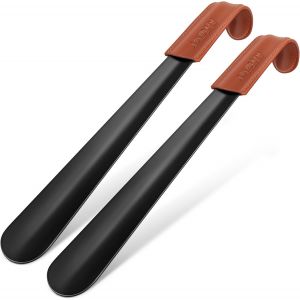 Shiba-Metal Chausse Pied Long 42cm, Chausse-Pieds Avec Poignée En Cuir,Paquet De 2[146] - Neuf