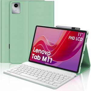 Etui Clavier Pour Lenovo Tab M11 11"" 2024, Azerty Clavier Bluetooth Sans Fil Magnétique Pour Lenovo Tablette M11 11"" Tb-330xu/330fu, Rose - Neuf