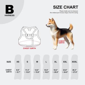 Harnais Pour Petit Et Moyen Chien - Convient Aux Chiots - Anti Traction, Bordeaux, M - Neuf