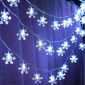 No&euml;l Cha&icirc;ne De Lumi&egrave;res Faibles De La Cha&icirc;ne De Lumi&egrave;res Transparent Fil Lumi&egrave;res Des D&eacute;corations De No&euml;l D&eacute;corations De No&euml;l En Plein Air - Neuf