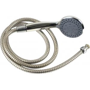 Pommeau de douche avec tuyau avec 3 types de jet avec support et matériel de fixation-Pommeau de douche (L x l) : environ 20 cm x 8 cm-Tuyau de douche de 1,50 m de long pour salle de bain - Neuf