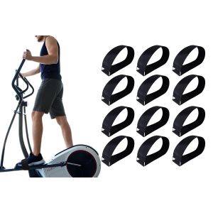 Lot De 12 Sangles De P&eacute;dales R&eacute;glables Pour Appareil D'exercice Elliptique Pour Les Jambes, &Agrave; Utiliser Sous Un Bureau - Neuf