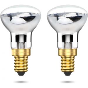 SJZG-R39 E14 Ampoules &Agrave; R&eacute;flecteur, Ampoule De Lampe &Agrave; Lave 25W 240V Spot &Agrave; R&eacute;flecteur Blanc Chaud 2400-2600K Pour Luminaires Suspendus Pour Chambres &Agrave; Coucher (Paquet De 2) - Neuf