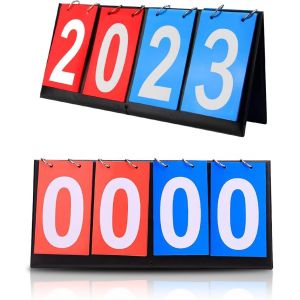 Acdsgd-Tableau D'affichage Portable &Agrave; 4 Chiffres, &Eacute;tanche, Affichage Multifonction 0-99 Pour Basket-Ball, Football, Volley-Ball, Baseball, Natation Pour Comp&eacute;titions Int&eacute;rieures Et Ext&eacute;rieures - Neuf