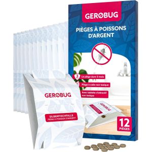 Piège à Poissons d'argent 12 pièces - Piège à Colle avec appât Non Toxique pour contrôler l'infestation dans Toutes Les pièces de la Maison - Neuf