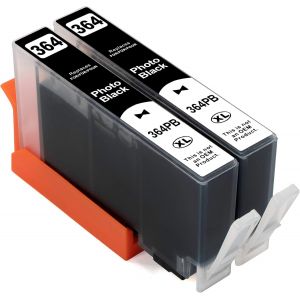 ERYI-Lot De 2 Cartouches D'Encre Xl Compatibles Avec Hp Deskjet Modèles D-5510 Série D-5460, Hp Photosmart Modèles 7510 7520 B-8550 C-5300 Noir Photo - Neuf
