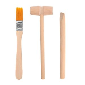 KAAQL-4 Pi&egrave;ces Outils De Creusement En Bois,Outils Arch&eacute;ologiques Enfant,Set D'Outils De Fouille,Jouet &Eacute;ducatif Enfants Outil De Creusement,Pour L'Exploration Et Le Jeu Scientifique Des Enfants - Neuf