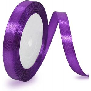 Ruban De Satin Violet 10 Mm X 22 M - Pour D&eacute;coration De Cadeau De Mariage, De Bapt&ecirc;me Et D'anniversaire - Neuf