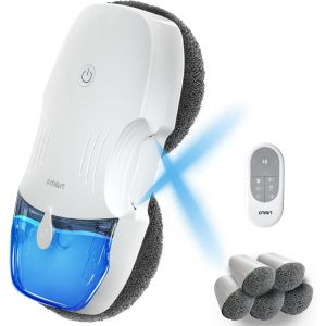 NouvelHorizonstore-Robot Laveur de Vitre T10, Laveur Electrique Automatique Pulv&eacute;risation d'eau Bidirectionnelle, Robot Nettoyeur Vitre 3800pa de Aspiration Puissante, &eacute;l&eacute;comman - Neuf