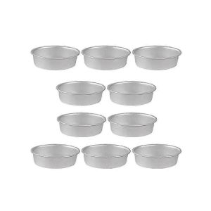 10pcs Mini Ovale Oeuf Forme Alliage D'aluminium Métal Fromage Moule À Gâteau Moule À Pain Moule À Tarte Support Pudding Gelée Étain - Neuf