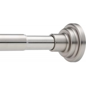 Tringle à rideau de douche extensible sans perçage 76-256 cm,diamètre 25 mm,pour fenêtre,armoire,cuisine,argent - Neuf
