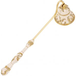 Éteignoir À Bougie : Éteignoir À Bougie Antique À Long Manche En Acier Inoxydable Vintage 17,5 Cm Doré - Neuf