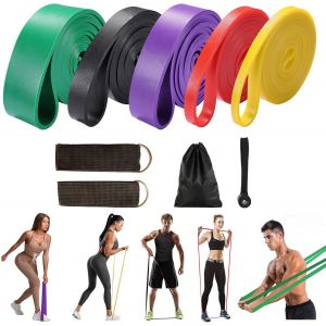 Elastic Bodybuilding,5 Levels Elastic Band,Resistance Bands,Traction Band,Elastics,For Sports,Musculate,Pilates - Neuf