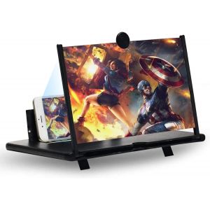 Agrandisseur Ecran Telephone, 16 Pouces Loupe T&eacute;l&eacute;phone Portable, Hd Amplificateur D Ecran, Pour Des Films Et Des Vid&eacute;os,Jeux, Loupe D' Ecran Pour Tous Les Smartphones[Z782] - Neuf