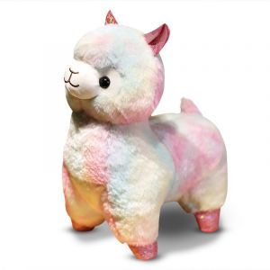 Peluche alpaga blanche lumineuse &agrave; LED, cadeau id&eacute;al pour les tout-petits, No&euml;l, un anniversaire, Halloween, les f&ecirc;tes - Neuf