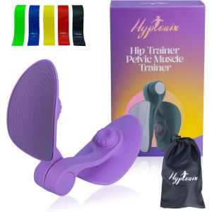 Hip Trainer Avec Bandes De Résistance Et Sac ¿ Accessoires Sport Maison Pour Musculation Femme, Cuisses, Fessiers, Post Partum Et Rééducation Périnée - Matériel Fitness[Ela710010] - Neuf