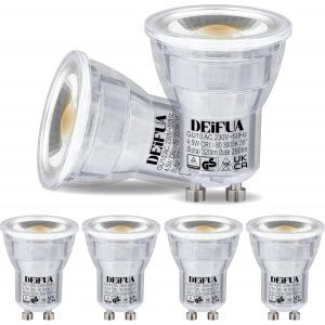 Ampoule Led Mini Gu10 35 Mm,Blanc Chaud 320 Lumens 4.5w Équivalent 35w Halogène,Lot De 4,Spot Sans Scintillement 3000k,Lampe Réflecteur Faisceau 38°,Non Dimmable - Neuf