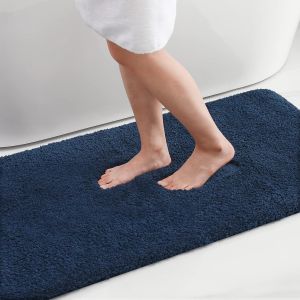 Paillasson Int&eacute;rieur Antid&eacute;rapant 40 X 60 Cm,Tapis Entr&eacute;e Int&eacute;rieur Doux,Tapis D'entr&eacute;e Lavable En Machine,Absorbant Et R&eacute;sistant,Antid&eacute;rapant Durable Ultra,Bleu Marine - Neuf