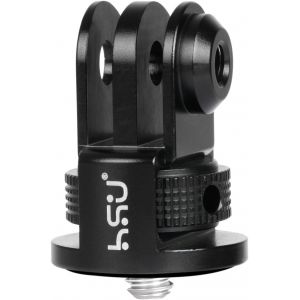 Aluminum Alloy Action Camera Adapter 1/4"-20 Screw Adapter for GoPro Hero 12/11/10/9/8/7/6/5/4/3 - Neuf