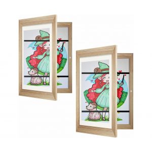 Cadres D'art Pour Enfants Interchangeables 11,8 X 8,3 Pouces (2 Pi&egrave;ces) - Pr&eacute;sentez Et Affichez Facilement Les ?uvres D'art Des Enfants, Id&eacute;e Cadeau Parfaite ! - Neuf