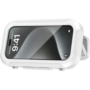 KALANKA-Support T&eacute;l&eacute;phone Douche &Eacute;tanche &Eacute;tui Bo&icirc;tier de T&eacute;l&eacute;phone &Eacute;tanche pour Mural avec 360&deg; Rotation, &Eacute;tui Mural Waterproof IPX6 avec &Eacute;cran Tactile HD, Compatible Smartphones 4-6.7 Pouces - Neuf