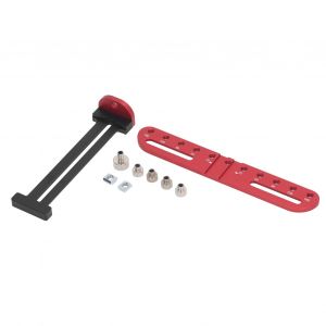 XYONG Guide de percage pour poignee de porte, gabarit de percage pour poignee d'armoire de 4 mm, en alliage d'aluminium, localisateur de poincon pour le travail du bois - Neuf