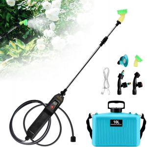 CHECARZHN--NO1-Pulvérisateur À Dos À Piles De 10 L, Pulvérisateur Électrique Amélioré Avec 4 Buses De Brume, Poignée Rechargeable Par Usb, Baguette Rétractable, Pulvérisateur D'Eau Portable Pour Pelo - Neuf