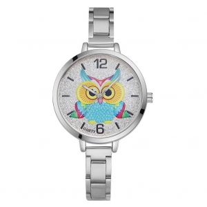 Gaiety Femmes Hibou Motif Cadran Bracelet En Alliage Fin Montre &Agrave; Quartz Analogique Robe Montre-Bracelet (Argent) - Neuf