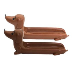 Plateau De Service En Forme De Chiot,Support &Agrave; Collations Pour Teckel Pour La Maison - Neuf