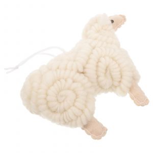 Senti Moutons Ornement de D&eacute;coration Pour Arbre de No&euml;l Suspendus D&eacute;cor 12X10X3CM Style Scandinave 1 Pcs - Neuf