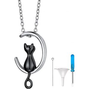 Trahoo-Collier Crémation Urne Cendres Prénom Personnalisé Pendentif Arbre De Vie En Acier Inox 18+2"(46+5cm) Chaîne + Kit De Remplissage Bijoux Pour Homme Femme - Neuf