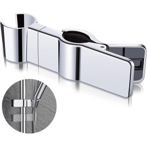 Gearmax Support Douche &agrave; Main Rempla&ccedil;able en M&eacute;tal Support de Pommeau de Douche pour Barre de 20-27mm sans Percage R&eacute;glable pour Baignoire Salle de Bain - Neuf