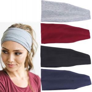 4 Pièces Bandeau Cheveux Femme Bandeau Elastique Yoga Courir Bandeaux Sport Bandeaux Extensibles Respirant Et Absorbant Pour Tissu Idéal Pour Le Sport Course Yoga Fitness (4 Couleurs) - Neuf