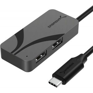 LORANKA-Hub USB-C 3 Ports avec USB PD 3.0, 1 Port USB-A 5 Gbps, 2 USB-A 480 Mbps, 1 USB-C 5 Gbps avec Livraison de Puissance 100W pour Ordinateurs Portables, Steam Deck, ROG Ally, tablettes (HB-C4WP) - Neuf