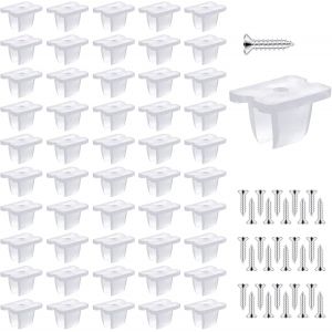 Cuiv-Lot De 50 Clips De Montage Pour Bande Led Étanche À L'eau,Compatibles Avec Les Bandes Led En Silicone De 5 Mm À 6 Mm,Avec Vis,Translucides - Neuf