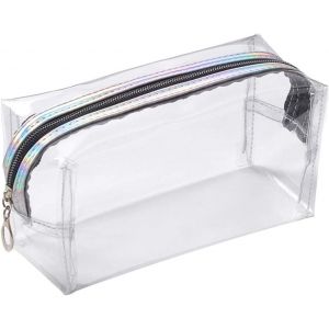 KAL-Grande Trousse En Plastique Transparent Pour Crayons, Maquillage, Cosmétiques, Fournitures Scolaires Pour Adolescents, Garçons, Filles, Femmes - Neuf