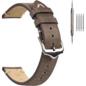 CAUC-Bracelets de Montre en Cuir Vintage fabriqu&eacute;s &agrave; la Main Bracelets en Cuir Plus de Couleurs 18mm 19mm 20mm 22mm - Neuf