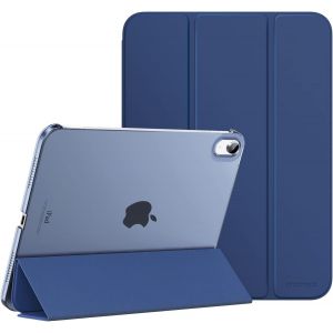 Coque Pour Ipad (A16) 11ème Génération 11 Pouces En 2025, Ipad 10ème Génération 10,9'' En 2022, Étui Mince En Pc Translucide Pour Ipad 11ème Gén, Avec Touch Id, Réveil/Sommeil Auto, Marine Bleu - Neuf
