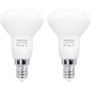 SJZG-E14 Led Spot R50 Blanc Froid 6000K 5W &Eacute;quivalent Halog&egrave;ne 40W, Ampoule 550 Lm, 120&deg; Angle, Petit Culot &Agrave; Vis Non Dimmable, Pas De Scintillement, Lot De 2 - Neuf