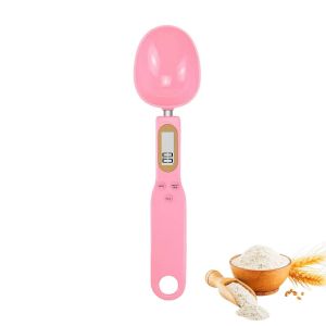 Cuill&egrave;re Doseuse &Agrave; Graduation, 0,1g - 500g, &Eacute;cran Lcd, 4 Unit&eacute;s De Pesage, Balance Alimentaire Multifonctions De Cuisine, Convient Aux Poudres, Particules Minuscules La M&eacute;decine, Les Haricots (Rose) - Neuf