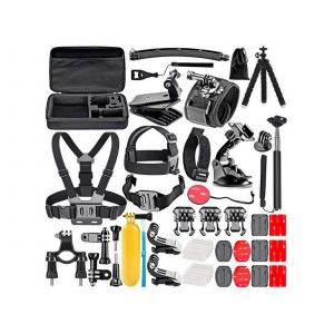 Kit D'accessoires 50 En 1 Pour Cam&eacute;ras D'action Gopro Et Dji - Neuf