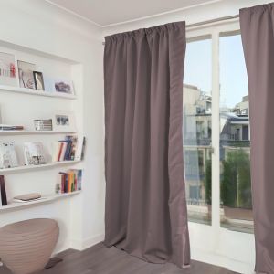 Rideau Phonique Occultant Et Thermique "Moondream" Galon Fronceur - Neuf